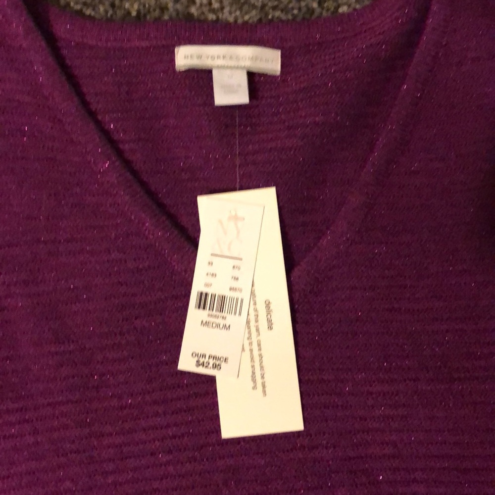 Purple sparkly light sweater - Picture 2 of 2